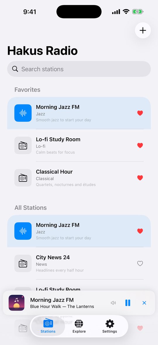 Your stations, your way